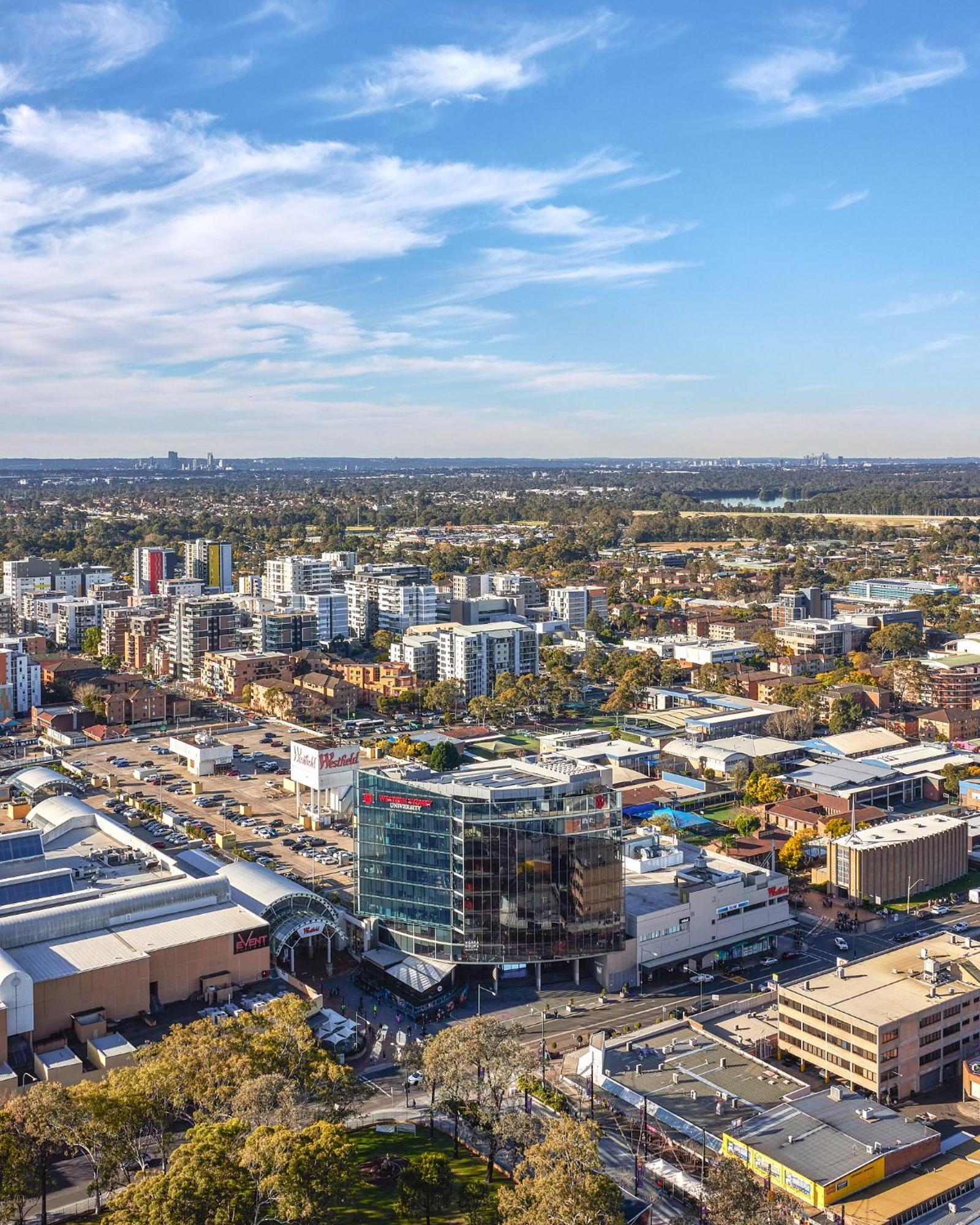 Meriton Suites ליברפול מראה חיצוני תמונה Aerial view of the suburb