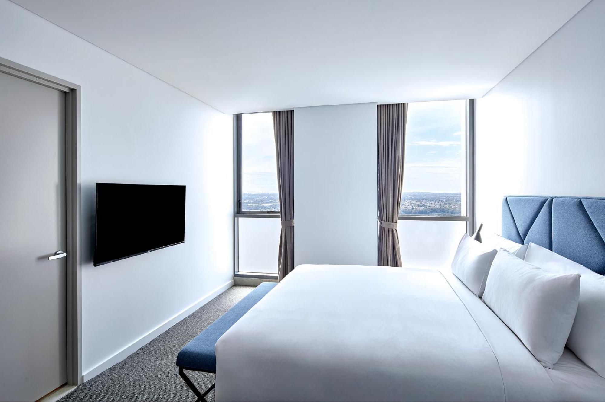 Meriton Suites ליברפול מראה חיצוני תמונה A bedroom at the hotel